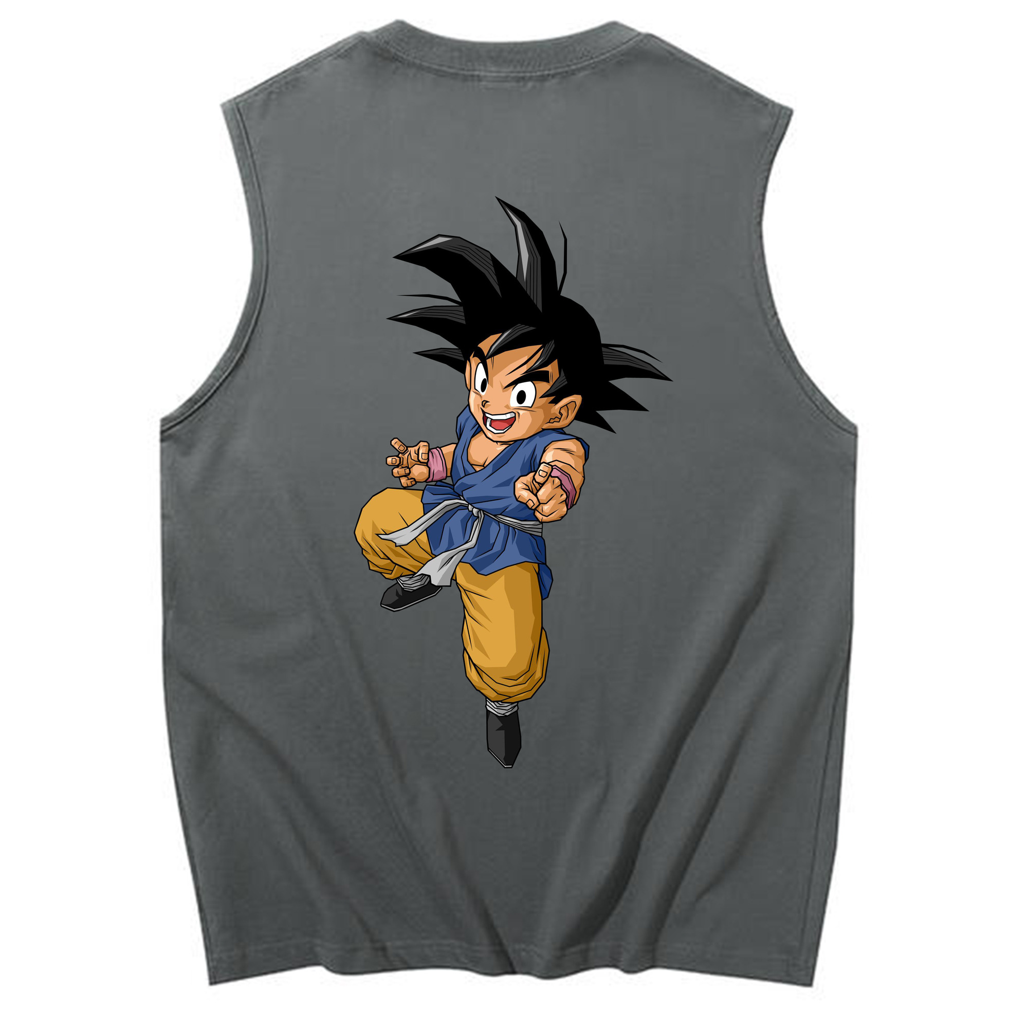 （画像用） ドラゴンボール 孫悟空（そん ごくう）Son Goku カカロット DRAGON BALL Kakarotto コットン100％タンクトップ（背面プリント）
